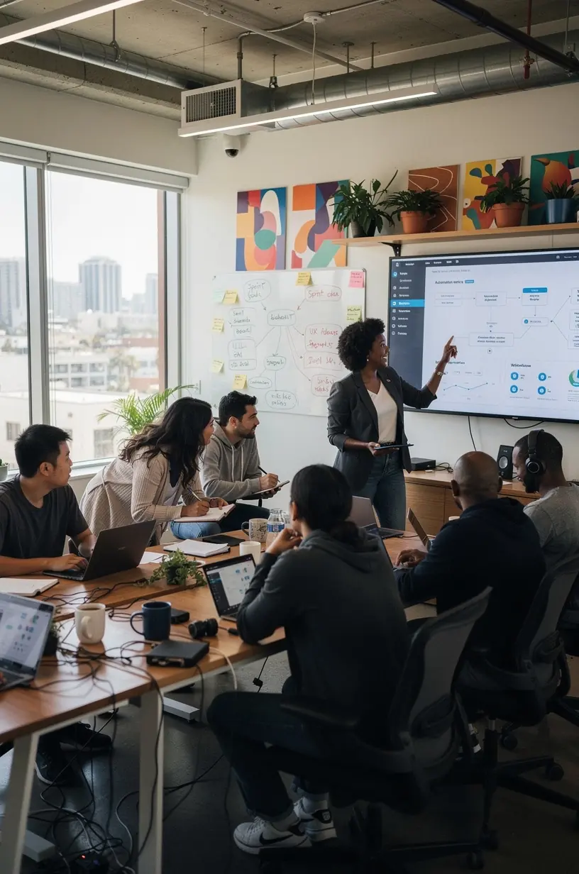 Streamlining repetitive tasks with smart automation tools.